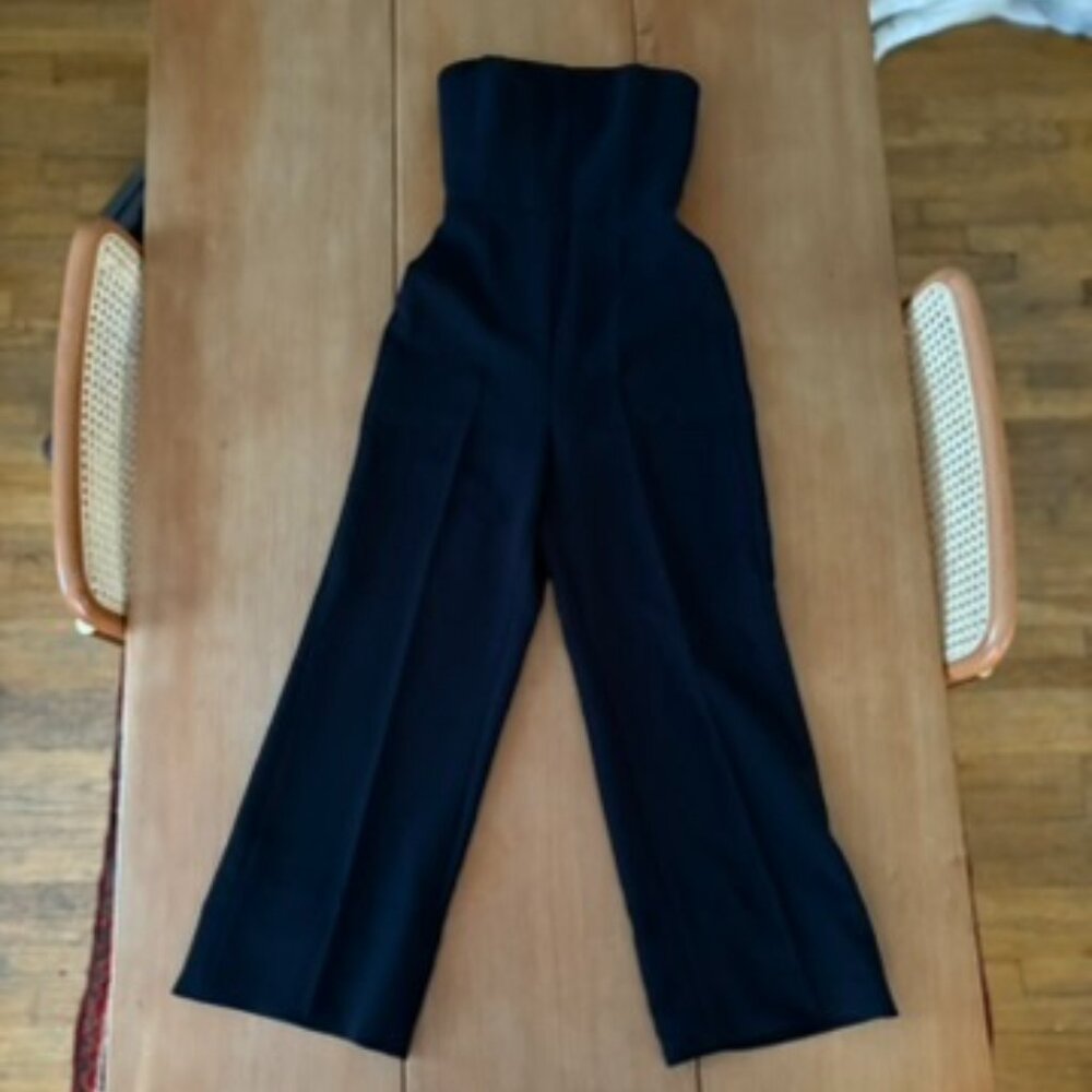 Aritzia Wilfred Black Strapless Jumpsuit
